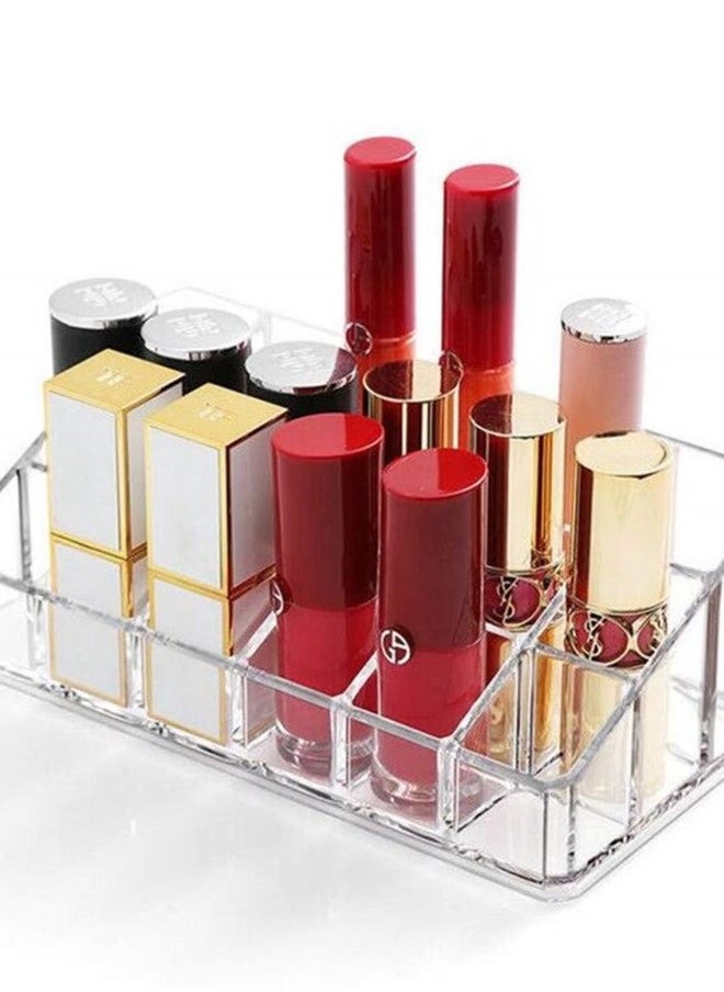 Weiai - Lipstick Holder 18 Spaces Lipgloss Organizer, 3 Rows - Multi Level, Makeup Holder & Cosmetics Storage Display - Image 1