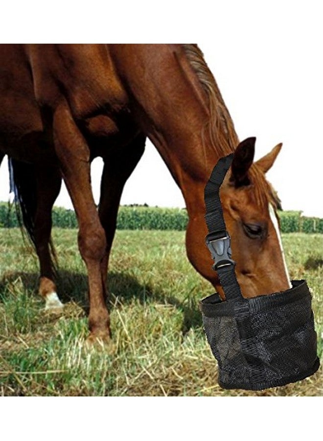 Prairie Horse Supply Feed Bag for Horses, Heavy Duty Durable Canvas Grain Feedbag, Small Medium or Large - Image 1