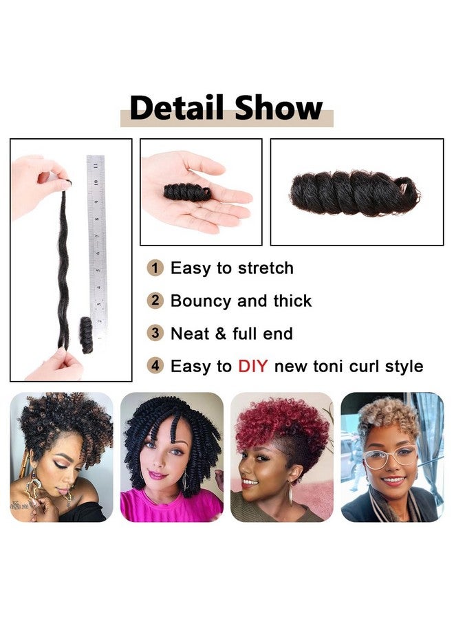 PHOCAS HairPhocas 5 Packs Synthetic Short Curly Crochet Hair 10 inch 20roots/pack for Crochet Braids Hair(Gray) - Image 2