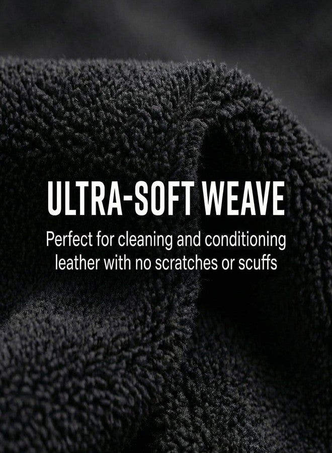 بيكمور عبوة بيكمور من قطعتين من قماش التنظيف الخالي من الوبر لتنظيف وترطيب وتلميع الجلود | منشفة من الألياف الدقيقة خالية من الخدوش لتطبيق منتجات العناية بالجلد بسلاسة - Image 3