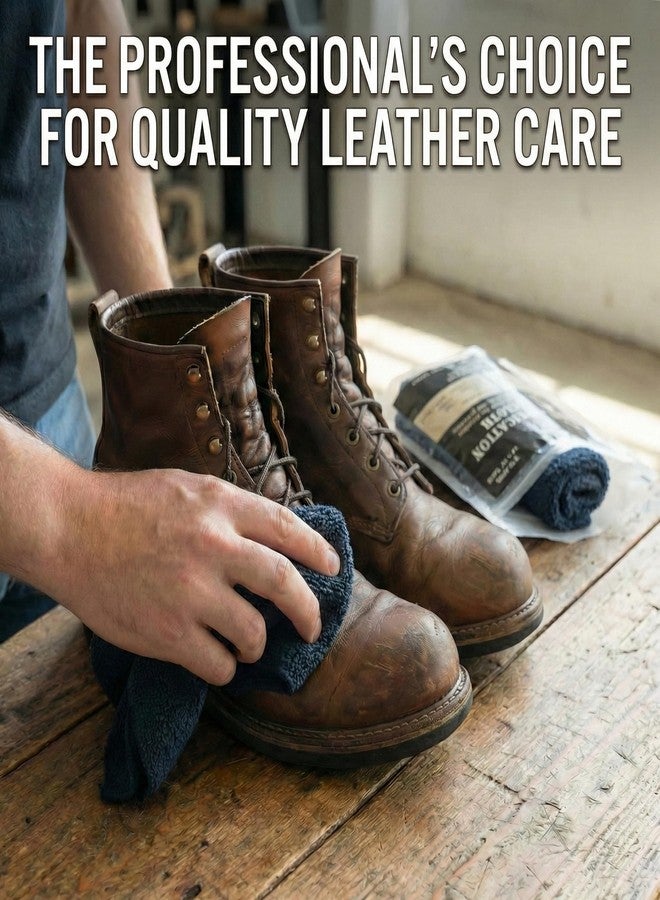 بيكمور عبوة بيكمور من قطعتين من قماش التنظيف الخالي من الوبر لتنظيف وترطيب وتلميع الجلود | منشفة من الألياف الدقيقة خالية من الخدوش لتطبيق منتجات العناية بالجلد بسلاسة - Image 2