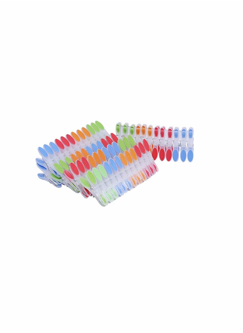 KASTWAVE - Clothes Pegs 48 pcs Drying Strong Clips Laundry Home Windproof Pin Extra Large Non-slip Ergonomic Soft Rubber Grip Clothespins for Indoor Outdoor Washing Line Racks - Image 1
