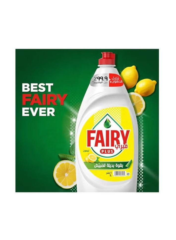 FairyLemon Dishwashing Liquid Soap with alternative power to bleach, 5x400 ml - Image 2