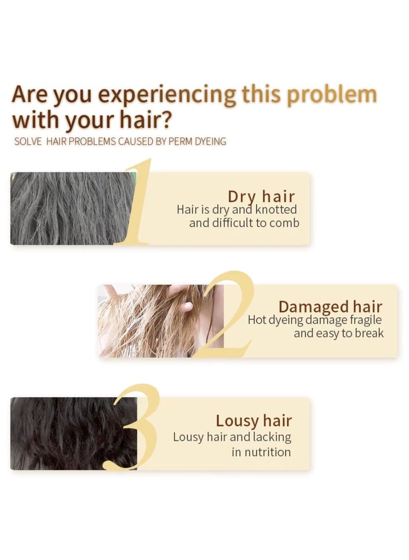 Augeas - 850ml Argan Oil Hair Mask Argan Oil of Morocco Deeply Nourish and Repair Damaged Hair Improve Split Ends and Restore Healthy Hair Extra Moisturizing and Smooth Argan Oil Creamy Hair Mask - Image 1