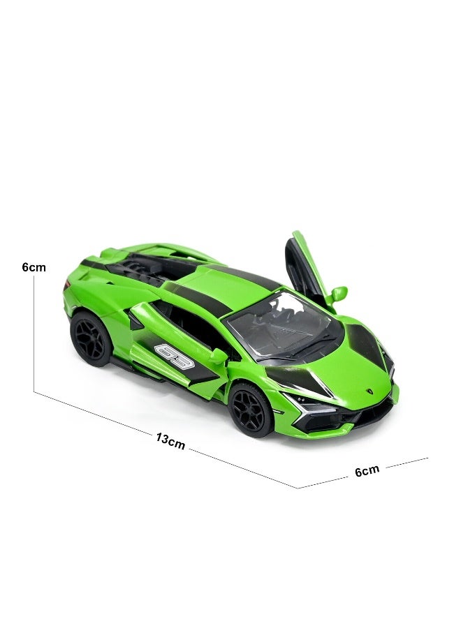 Kinsmart 1:38 Scale Door Openable Pull Back Action Lamborghini Revuelto Diecast Metal Alloy Toy Car - Image 2