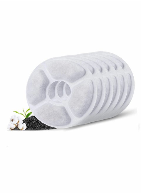Pet Fountain Filter, Cat Water Fountain Filter,Carbon Replacement Filters for Pet Fountain, Cat and Dog Automatic Flower Water Dispenser (Pack of 6)