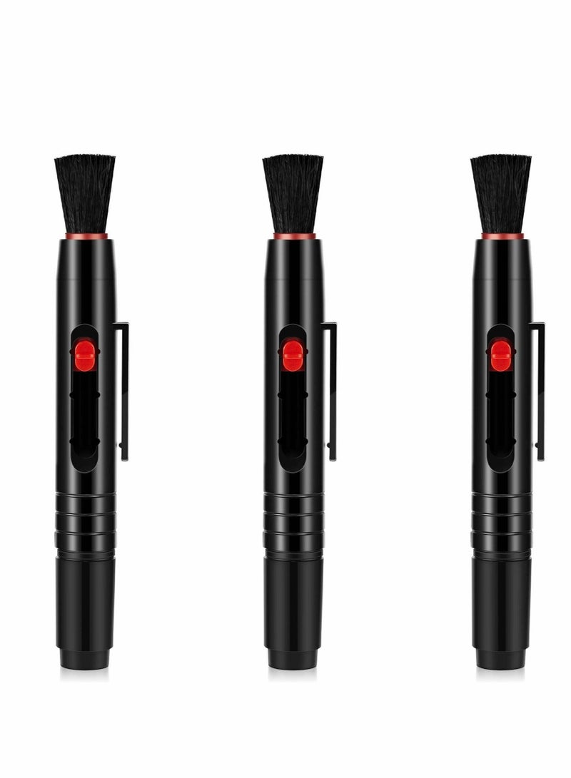 Captaintech Multifunction Lens Cleaning Pen Brush, Lens Brush Camera Screen Cleaning Pen for Camera, SLR, Telescope, Magnifying Glass, Phone ,3 Pcs - Image 1