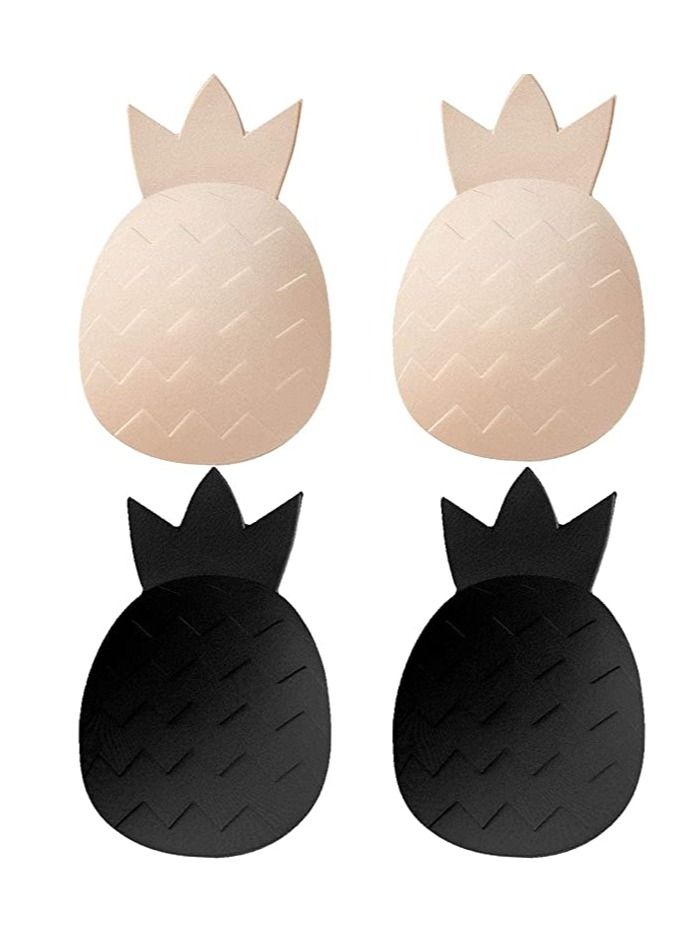 SYOSI Nipple Covers For Women, Ultra Thin Reusable Silicone Nipple Covers, Alternative to a strapless Bra, Pasties for Women, Reusable, Sticky Breast Pasties Petals (2 Pairs) - Image 1