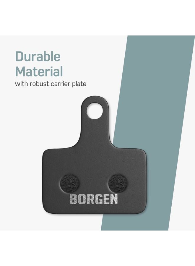 Borgen 2 Pairs of Bicycle Disc Brake Pads - Suitable for Ultegra, Dura Ace, BR-RS, XTR, GRX - Semi-Metallic Compatible with Shimano K03S Brake Pads - Image 3