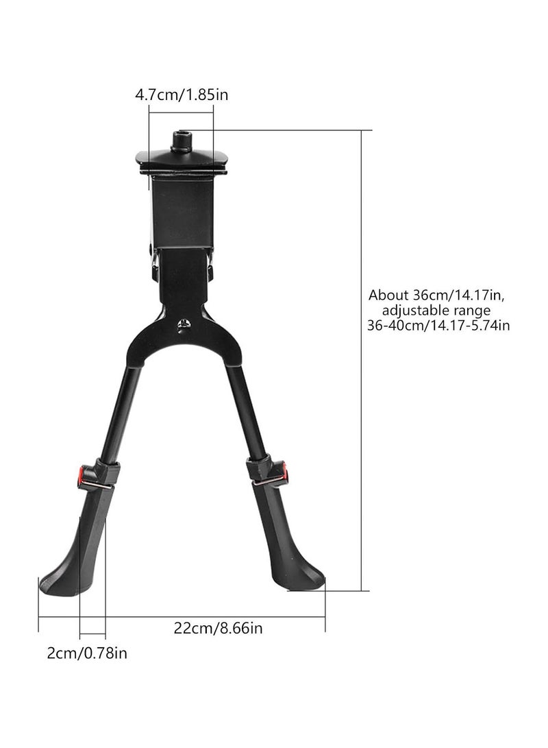 GGOOT Kick Stand | Adjustable Bike Accessories for Adult Bikes with High Return Torsion Spring - 26-29in Road Bike Kickstand Bike Frame Double Side Support for Mountain Bike Road Bike - Image 4