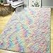AROGAN Luxury Fluffy Girls Rug for Bedroom Kids Room 3 x 5 Feet, Super Soft Rainbow Area Rugs Cute Colorful Carpet for - Image 2