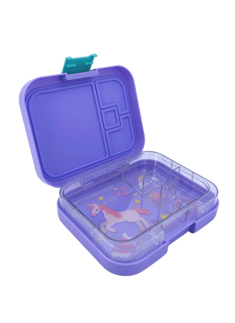 TINY WHEEL Tiny Wheel baby Lunch Box 4 Compartments -Purple  - Image 2
