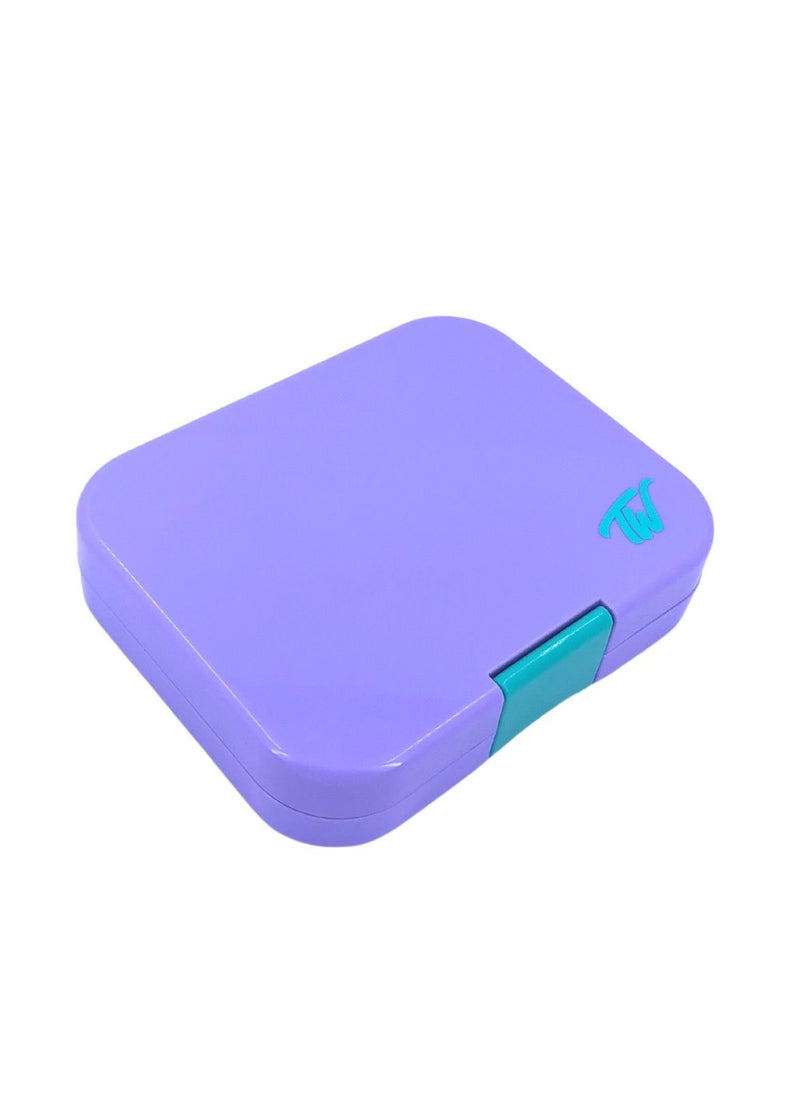TINY WHEEL Tiny Wheel baby Lunch Box 4 Compartments -Purple  - Image 3