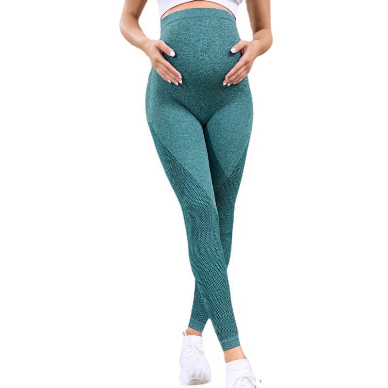 Pregnant Womens Pants Spring and Autumn Outer Wear High Waist Casual Leggings Early Pregnancy Fashion Pregnant Womens Abdominal Yoga Pilates Pants Khaki  - Image 5
