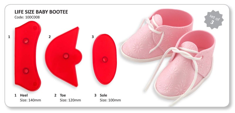 JEM Cutters JEM Cutters Baby Bootie Cutter Set  Large