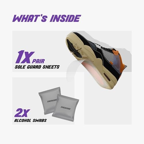 SNEAKARE Sole Guard – Shoe Sole Protector for Sneakers, Anti Slip Grip Tape, Shoe Bottom Cover, Non-Slip Shield Sheet, Shoes Protector for Men & Women – Pack of 1 - Image 3