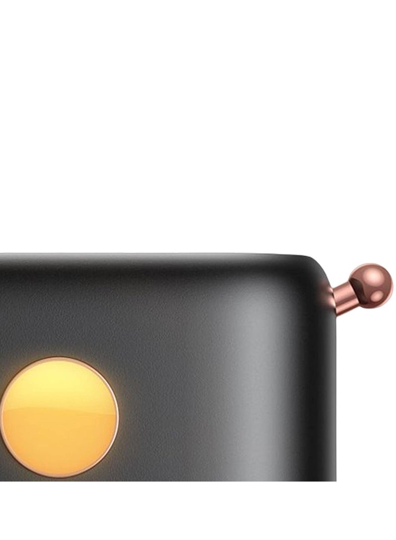 ELTRAZONE Creative Air Humidifier & Essential Oil Diffuser – Simulation Flame Design for Office & Home (Black)  - Image 3