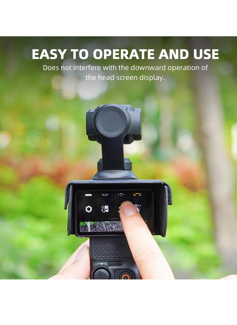 SYOSI - Screen Sun Hoods for DJI Osmo Pocket 3 Prevent Glare Protective Caps Quick Release Protector Cover Accessories - Image 1