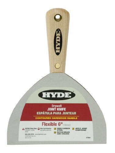 HYDE 07860 Joint Knife, 6-inch Flexible, Hardwood Handle - Image 5