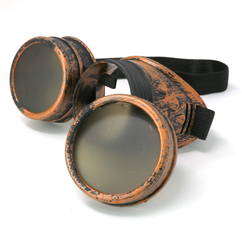 Skeleteen Steampunk Goggles Costume Accessories - Cyber Victorian Welding Glasses - 1 Piece - Image 2