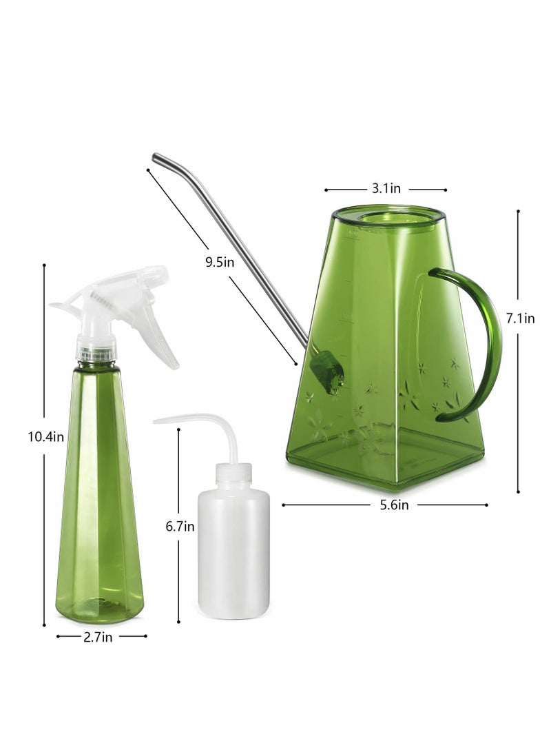 KASTWAVE Spray Pressure Bottle Plant Watering Can Set, 3 Pcs - Image 4