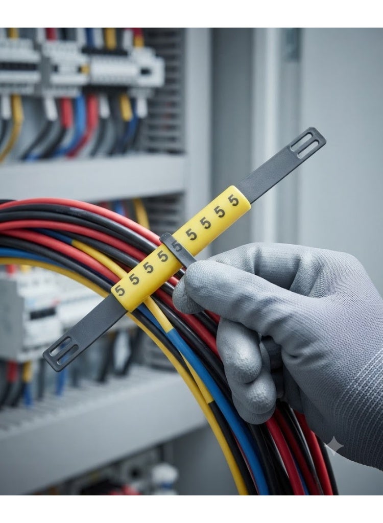 PVC High Quality PVC Cable Marker Strip Tie On Carrier Strip MS-135 - Image 2