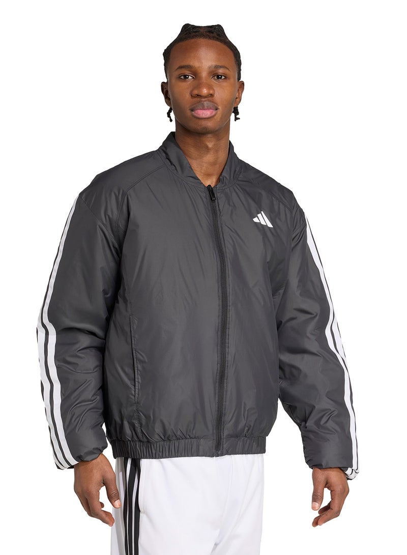 اديداس جاكيت بومبر مبطن كلايما وورم أساسي بثلاثة خطوط - Image 5