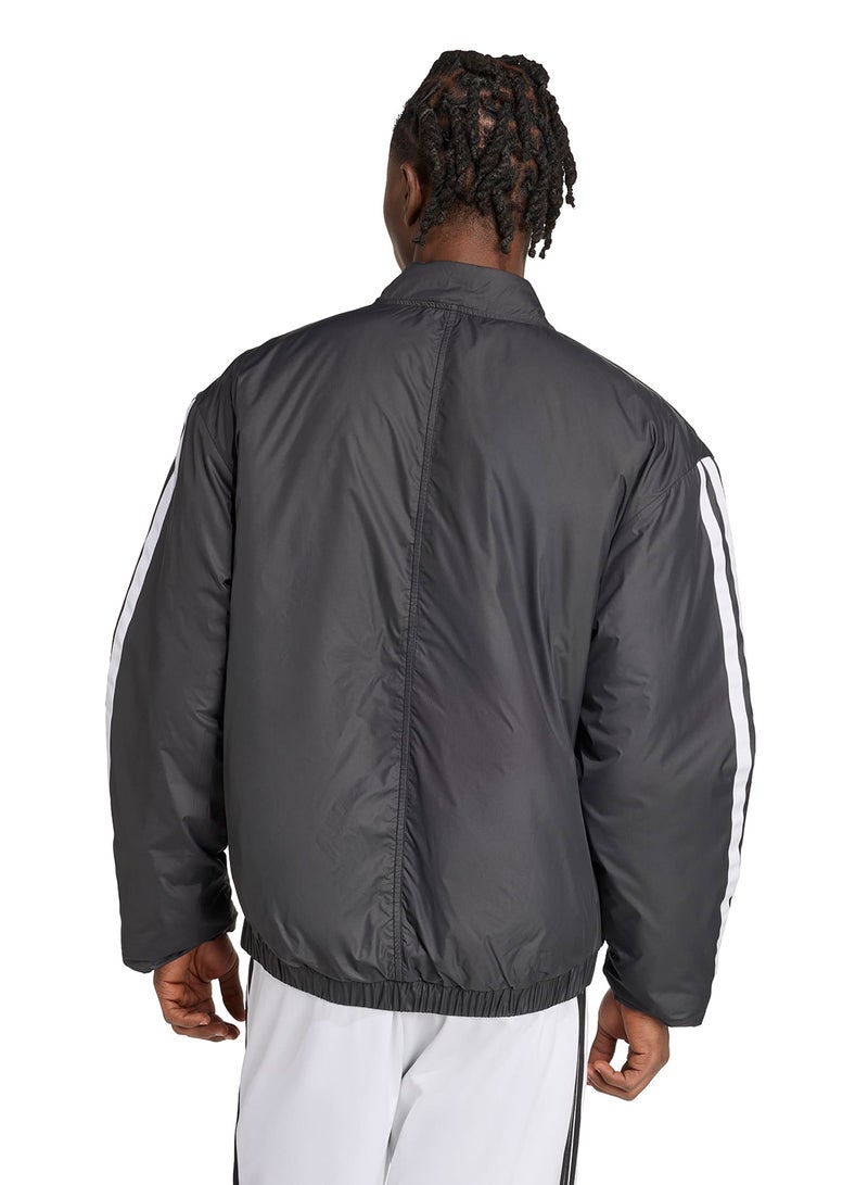 اديداس جاكيت بومبر مبطن كلايما وورم أساسي بثلاثة خطوط - Image 2