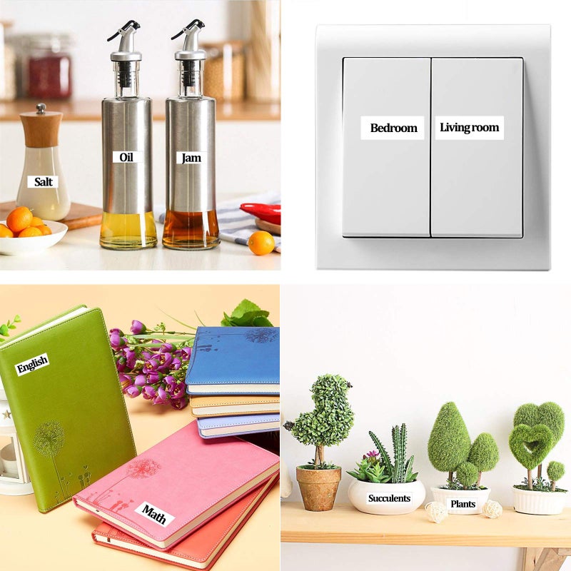 Absonic 4-Pack Compatible Label Tape Replacement for XR-18WE XR-18WE2S 18mm EZ Black on White Tape for CW-L300 KL-120 KL-430 KL-750 KL-780 KL-2000 KL-7000 KL-7200 KL-8100 KL-P1000, 3/4" x 26' - Image 5