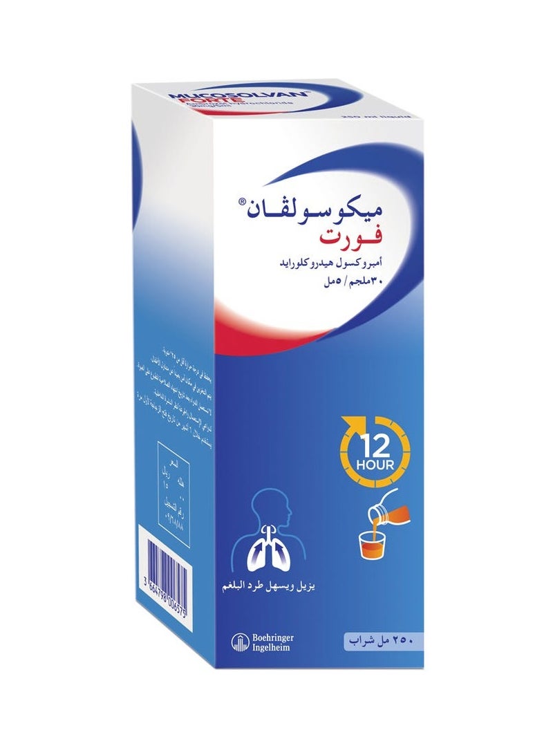 Mucosolvan Forte 30mg 5ml Cough Syrup 250 ml - Image 2