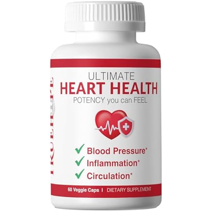 Truehope 27-in-1 Heart Health Supplement | Supports Blood Pressure, Circulation & Cardiovascular Health | Hawthorn, Motherwort, Inositol | + Advanced Chelation | Herbal Formula - Image 1