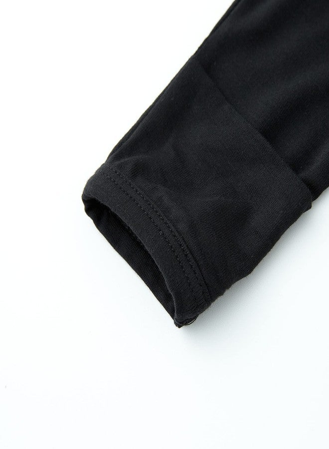 Owlivia Rayon Made from Bamboo Footie Pajamas, Baby Boy Girl Sleep 'N Play, Zip Front Footed Sleeper Pjs(Newborn, Black) - Image 5