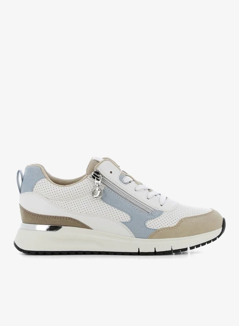 SJ Women's Colourblock Sneakers with Lace-Up Closure