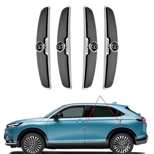 BRAINLE Latest Car Door Corner Edge Guards & Handle Protector Scratch Protection Car Exterior Accessories Compatible for Nexon, Punch, Harrier, Altroz, Tiago, Tigor, Curvv, EV, Sierra, Xpres - Image 1