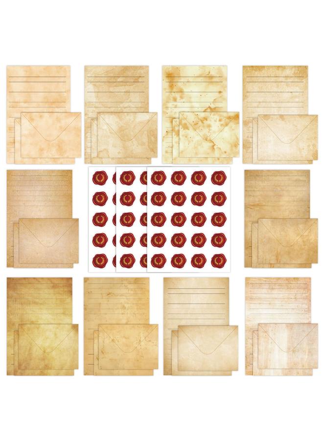 Bluejw Book Letter Paper 160 Pieces Retro Art Ins Simple A5 Horizontal Handwritten Invitation Letter Envelope Letter Paper Suit - Image 2