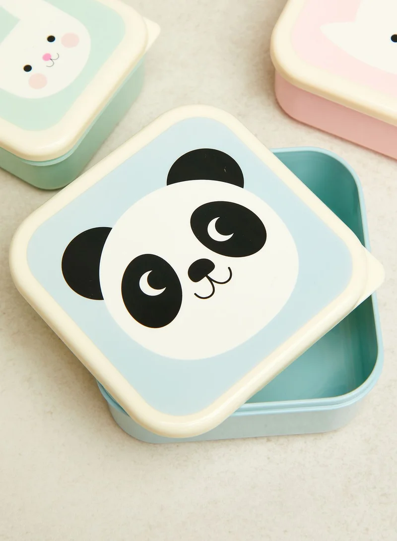 Rex London Set Of 3 Miko And Friends Snack Boxes
