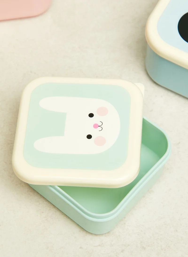 Rex London Set Of 3 Miko And Friends Snack Boxes