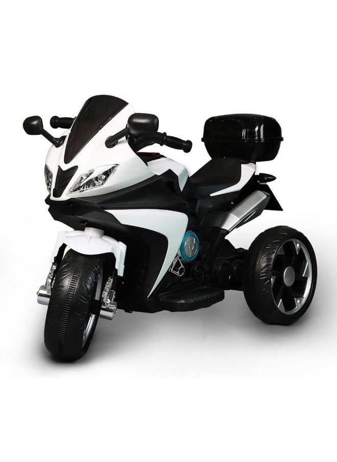 Dream Land Rubble Ride-on Motorcycle for Kids with 3 Wheels - White - SPP605  - Image 1