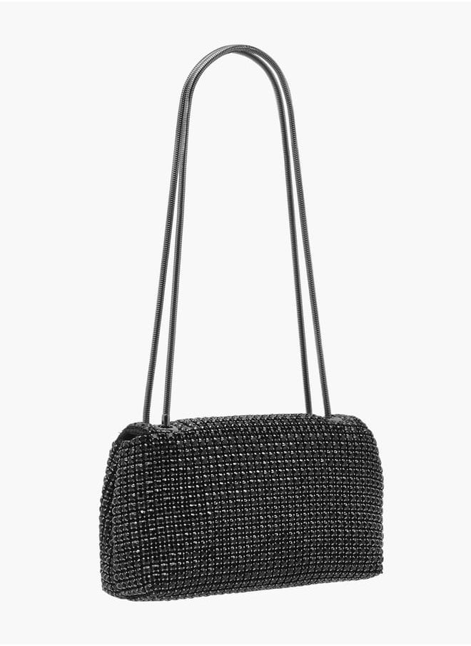 Celeste Women's Embellished Crossbody Bag with Twist Lock Closure  - Image 3