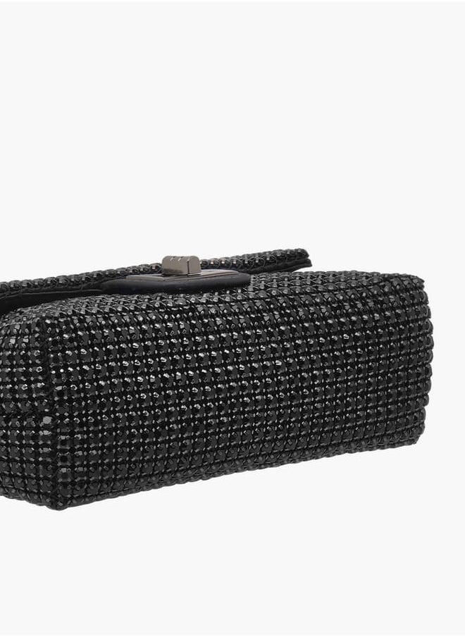 Celeste Women's Embellished Crossbody Bag with Twist Lock Closure  - Image 5