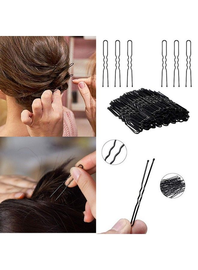 Sanas 20 Pcs Bobby Pins 6Cm Long U Shape Black Metal Diy Hair Juda Bun Pin Hair Clips For Updo Hairstyles Hair Styling Accessories Combo Pack Bob Pins For Women And Girls 20 Pcs - Image 1