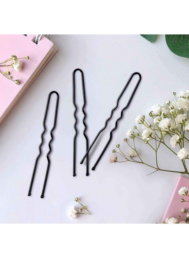 Sanas 20 Pcs Bobby Pins 6Cm Long U Shape Black Metal Diy Hair Juda Bun Pin Hair Clips For Updo Hairstyles Hair Styling Accessories Combo Pack Bob Pins For Women And Girls 20 Pcs - Image 3