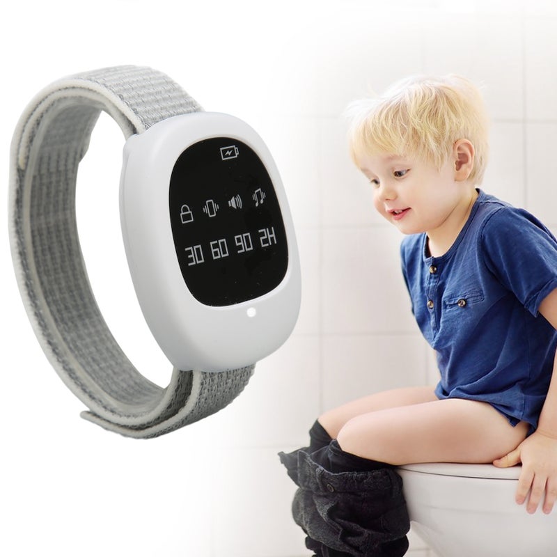 Wireless Bedwetting Alarm 4 Timing Music Vibration Bedwetting Sensor Watch for Children Elderly - Image 4
