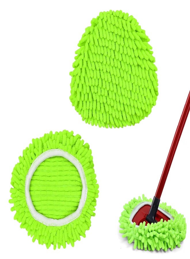 YWSHF Spin Mop Heads Replacements for Ocedar Easywring 1 Tank System 2 Pack Microfiber Mop Pad Spin Mop Refill for O Cedar Mop Head Replacement - Image 1