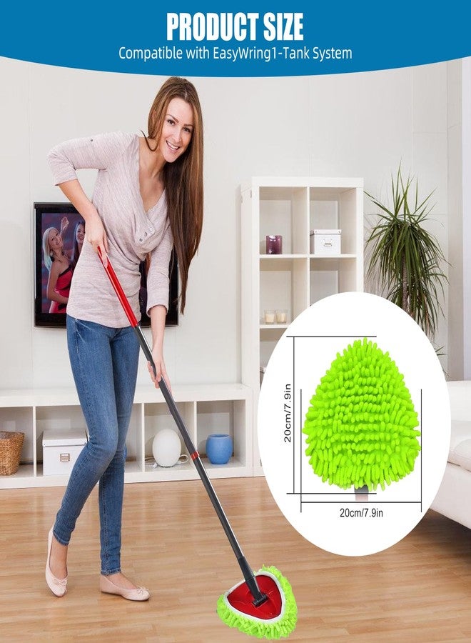 YWSHF Spin Mop Heads Replacements for Ocedar Easywring 1 Tank System 2 Pack Microfiber Mop Pad Spin Mop Refill for O Cedar Mop Head Replacement - Image 3