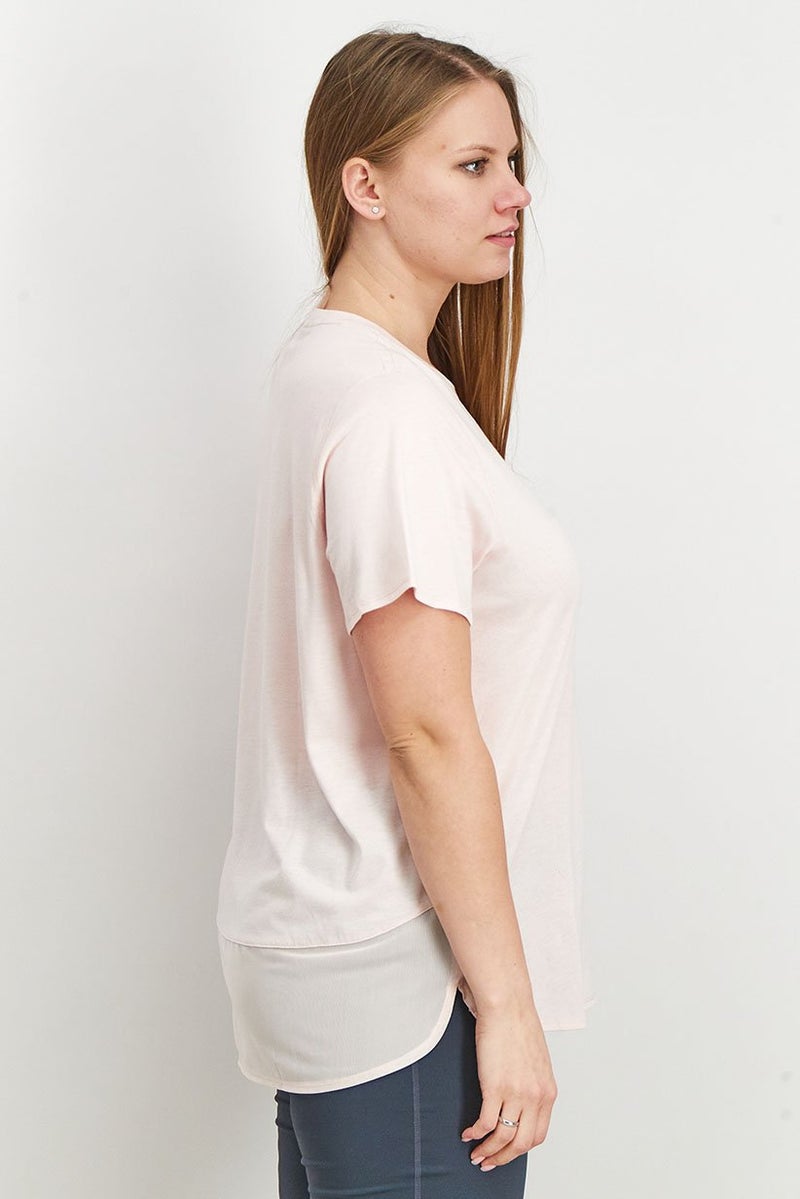 PUMA Women Sportswear Fit Training Mesh Short Sleeve Tee, Light Pink - Image 4