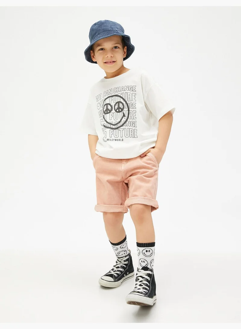 كوتون Jean Shorts Pockets Cotton