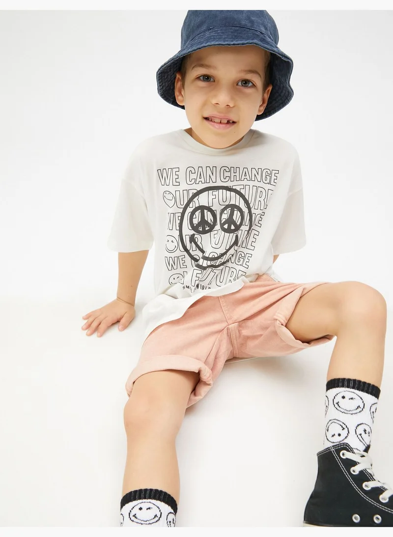 كوتون Jean Shorts Pockets Cotton