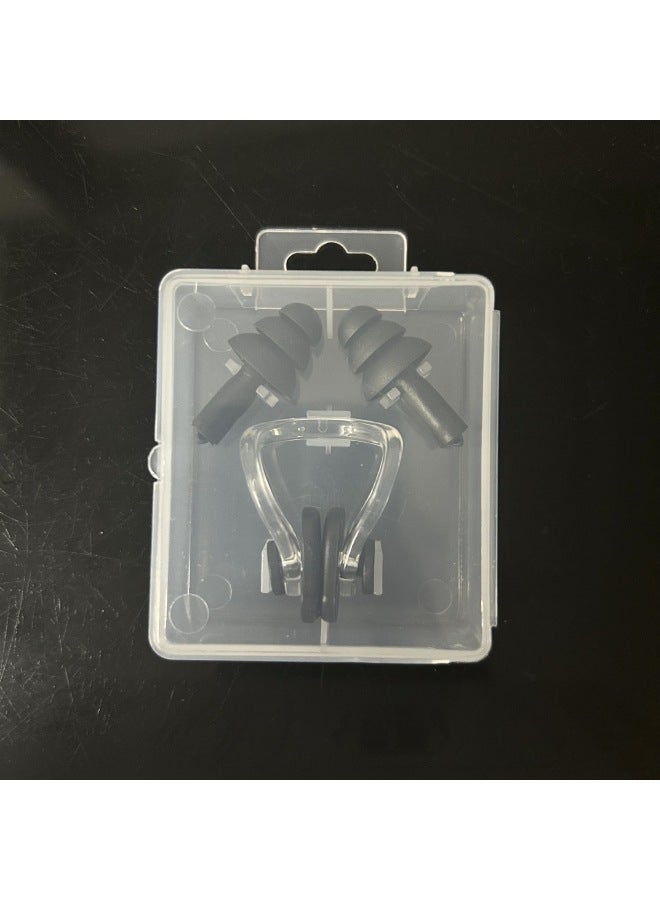 Generic Nose Clip Nose Clip Earplugs Suit Swimming Nose Clip Suit Waterproof Surfing Suffocating Clip Swimming Supplies-Color:Jelly Powder - Image 5
