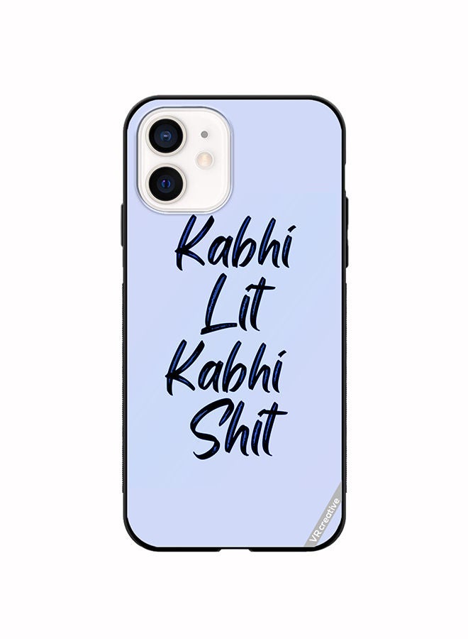 VR CREATIVE Protective Case Cover For Apple iPhone 11 Kabhi Lit Kabhi Shit Hindi Quots Design Multicolour - Image 1
